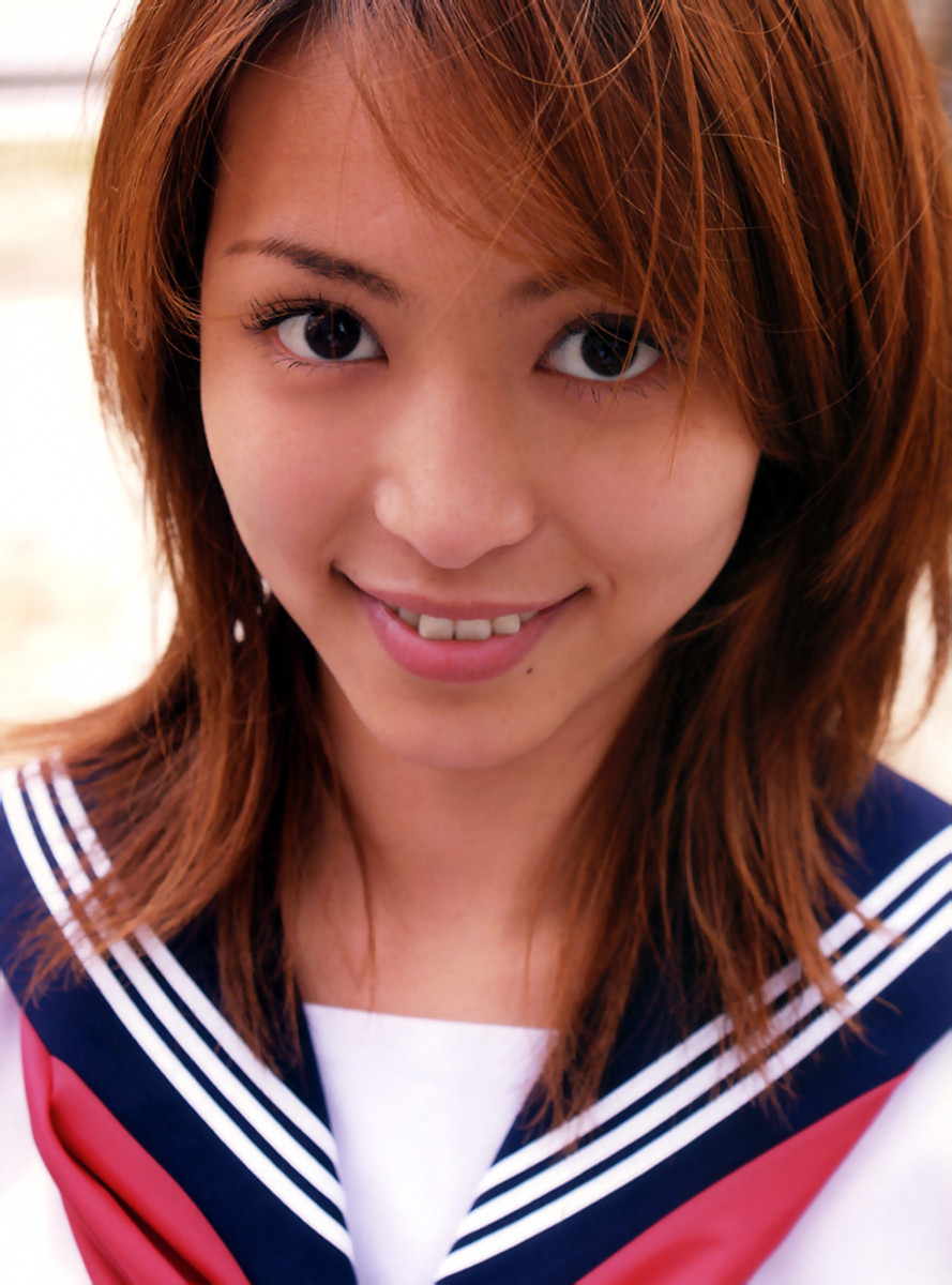 Mayuko Iwasa is seen here in a traditional style school uniform worn mostly by schoolgirls in Japan as well as those AKB48 idols.