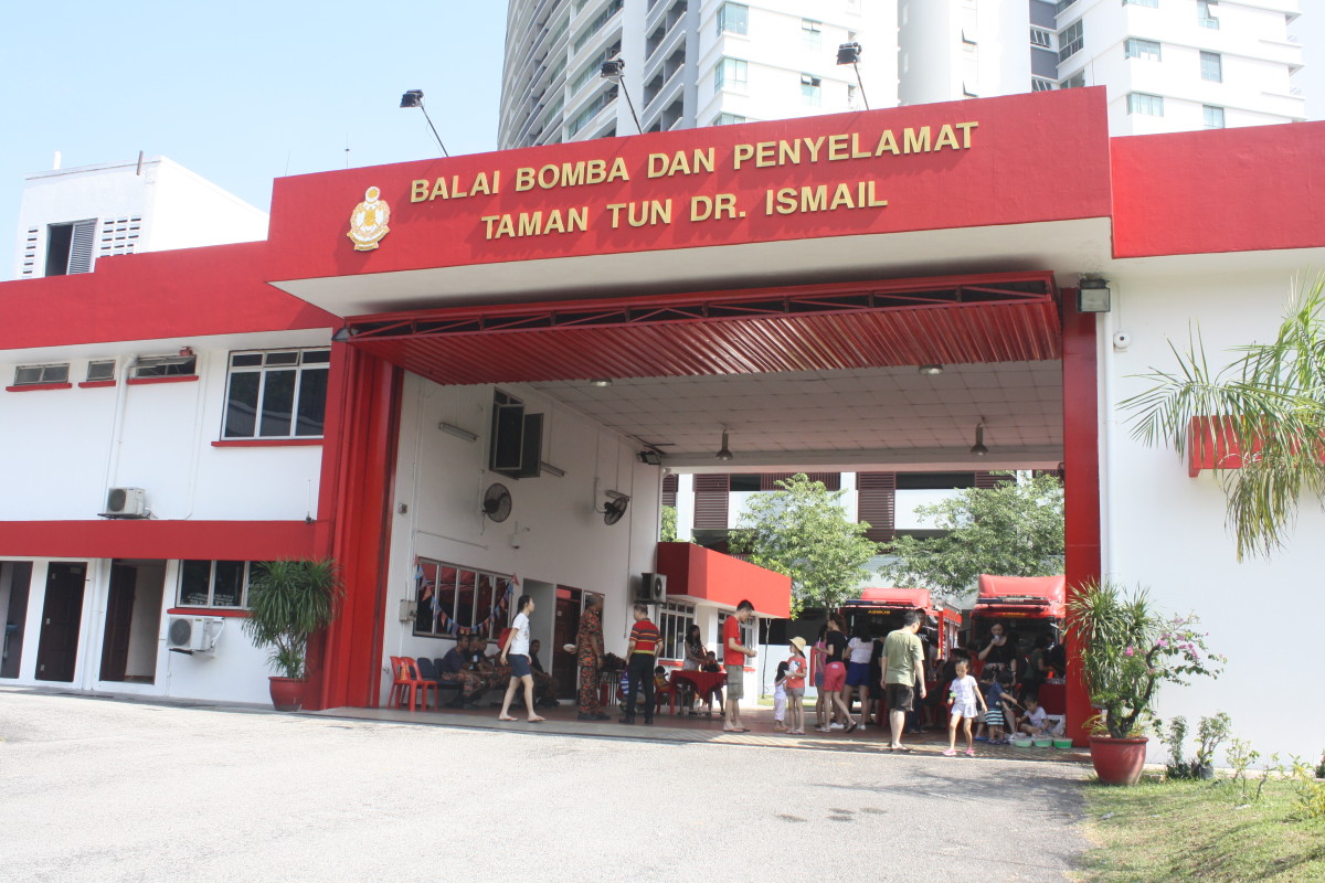 Fire station at Taman Tun Dr ismail