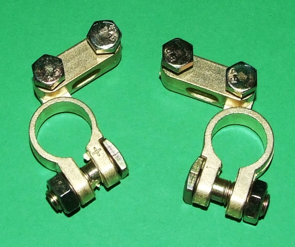 Bolt-on type battery terminals are not as efficient as compression type terminals.