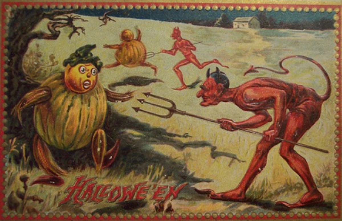 Old Halloween postcards