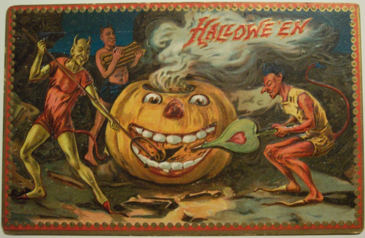 Halloween postcards