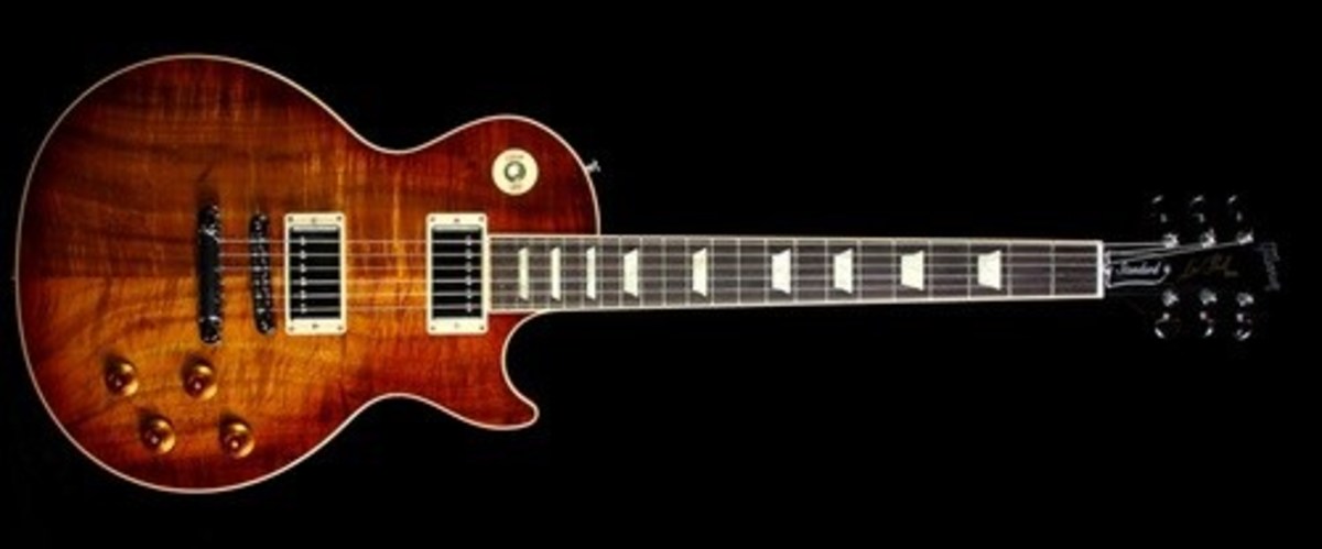 2013 Gibson Les Paul Standard Koa Top Electric Guitar Natural Finish
