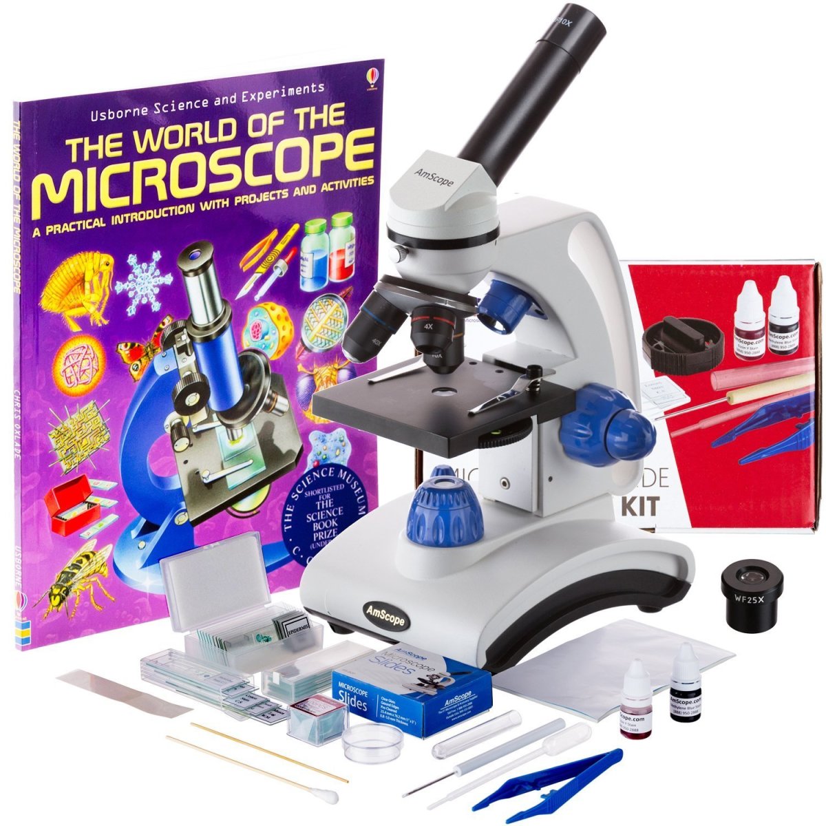 Review and overview of the AmScope 40X-1000X Beginners Microscope Kit for Kids & Students