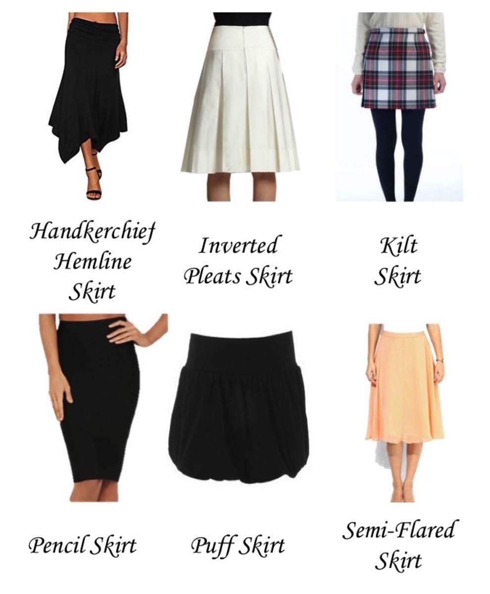 H-S skirt styles are shown above.