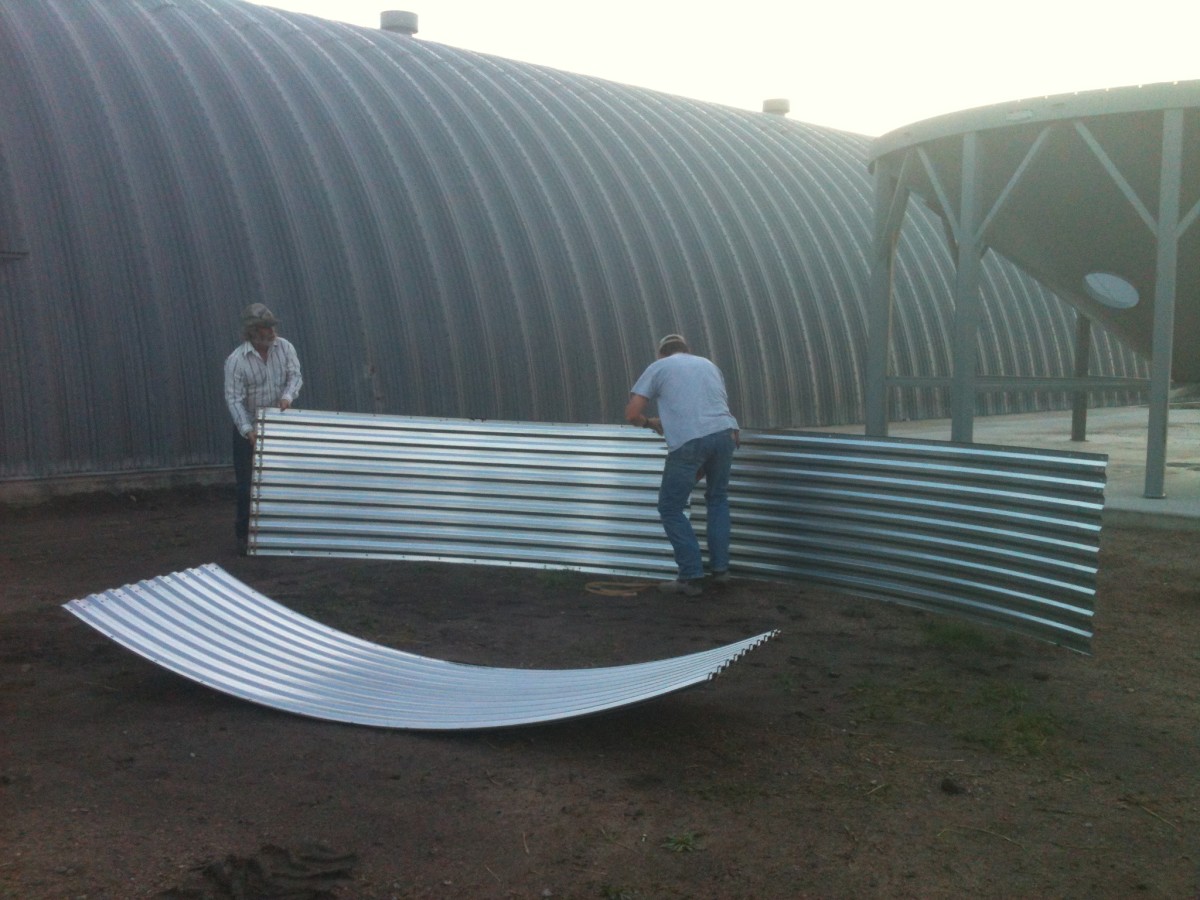 Unconventional roofing / insulation? (Galvanized steel, grain bin