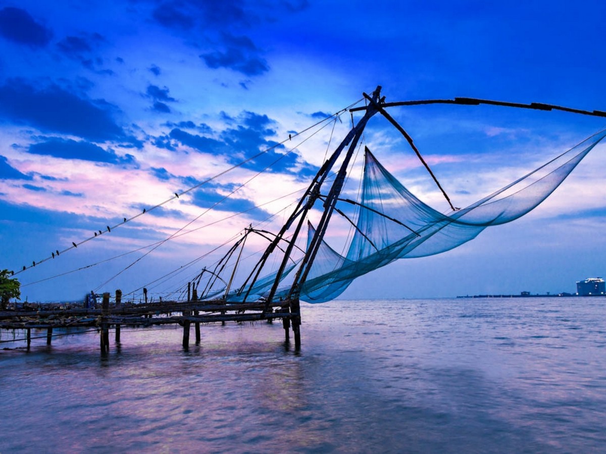 Chinese fishing nets in Kochi