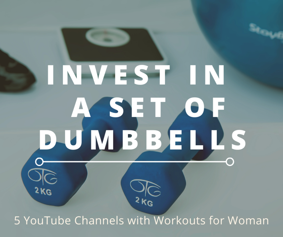 Most of the YouTube workouts only ever need a set of dumbbells.