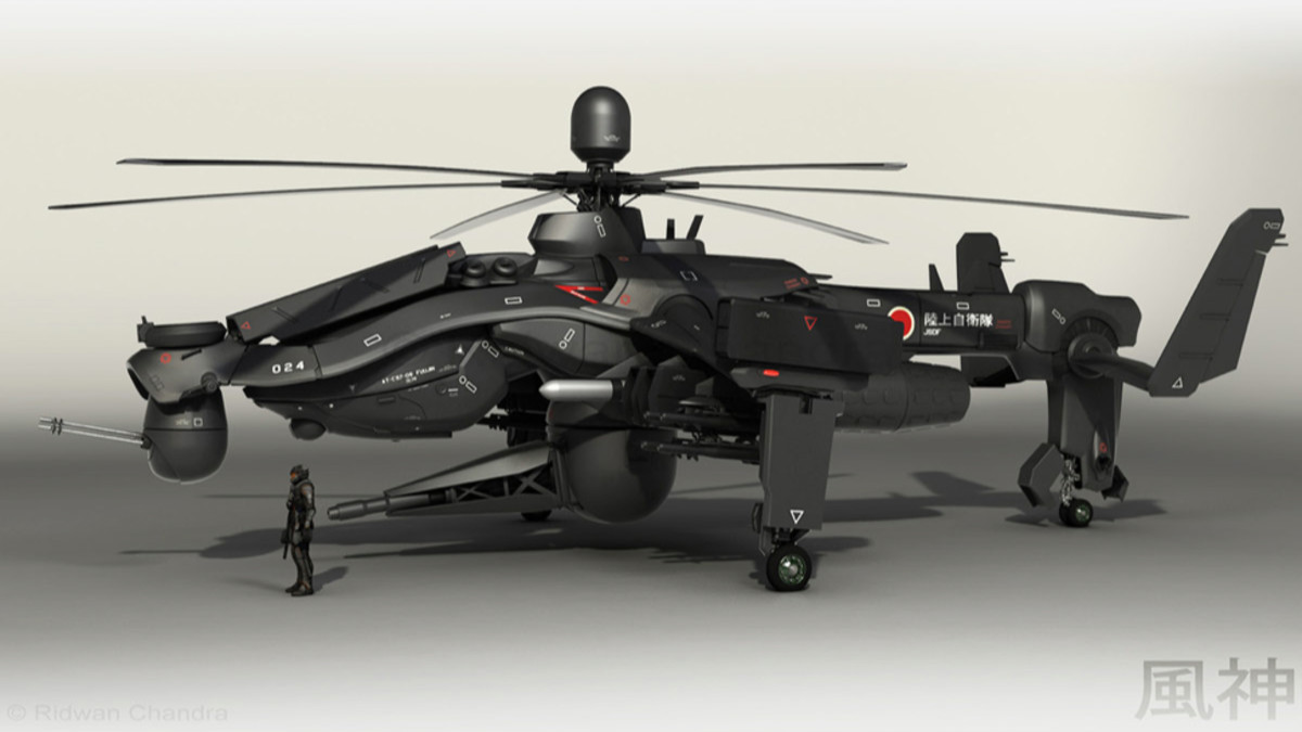 The helicopter designed by a Singaporean based graphic artist. Photo from Deviant Art.