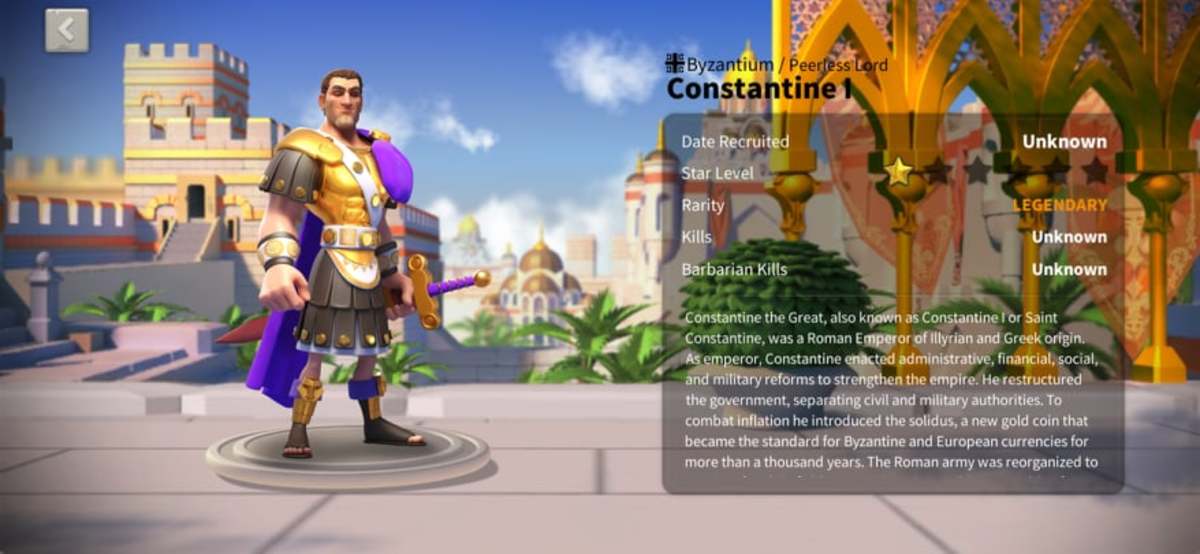 Constantine I Profile Page