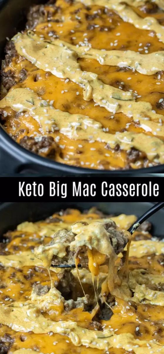Keto Big Mac Casserole recipe by homemadeinterest.com