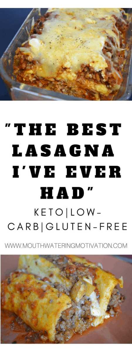 keto Low Carb Gluten Free Lasagna