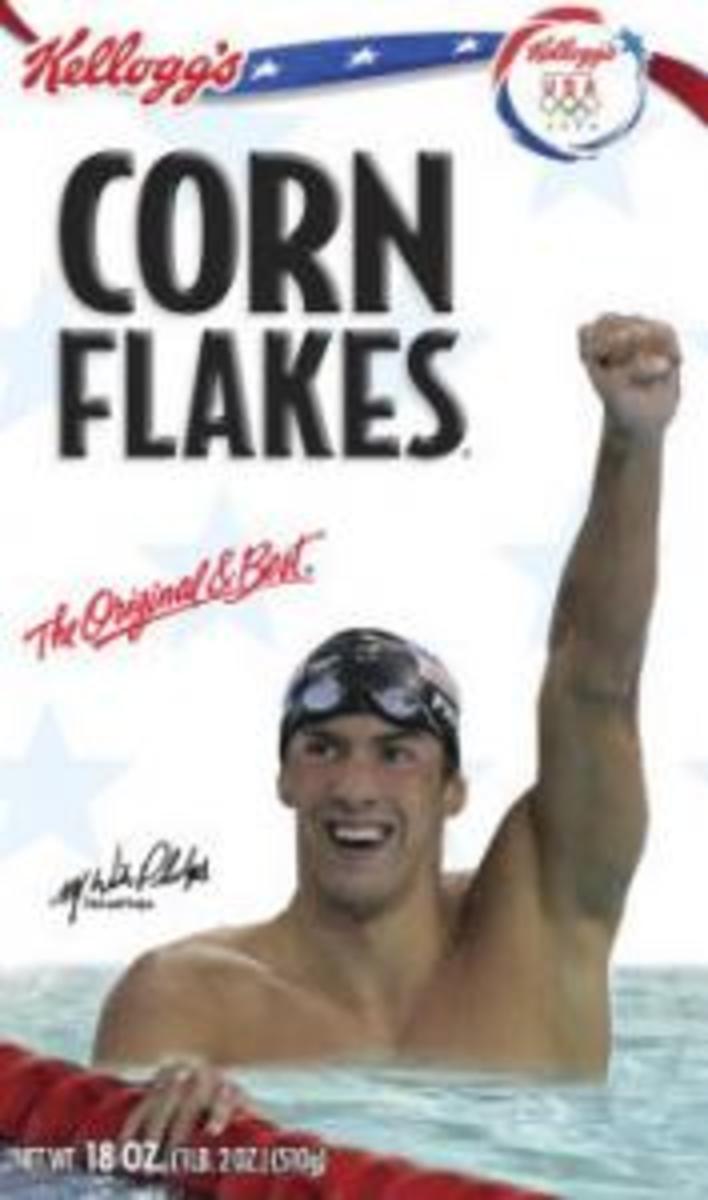 No more Wheaties for Michael Phelps, its on to Corn Flakes you go!