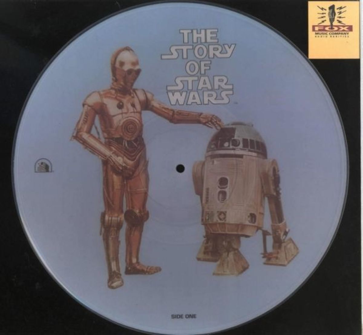 Star Wars  "The Story of Star Wars" 20th Century Fox Records PR 103 12" Vinyl Picture Disc (1972) R2D2 C3PO Side 1