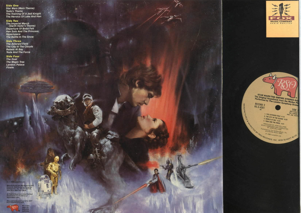 Back Album Cover Star Wars "Empire Strikes Back" RSO Records RS-2-4201 