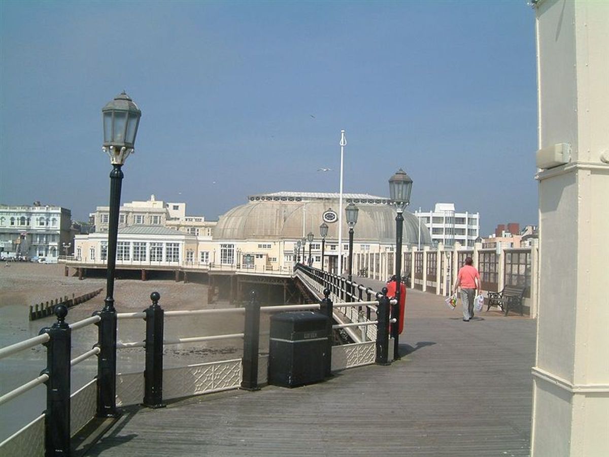 The last pier in Brighton courtesy of Wiki Commons. This picture was actually taken on the pier looking towards the shore. The Palace Pier is well maintained and a great place to while away an hour or two