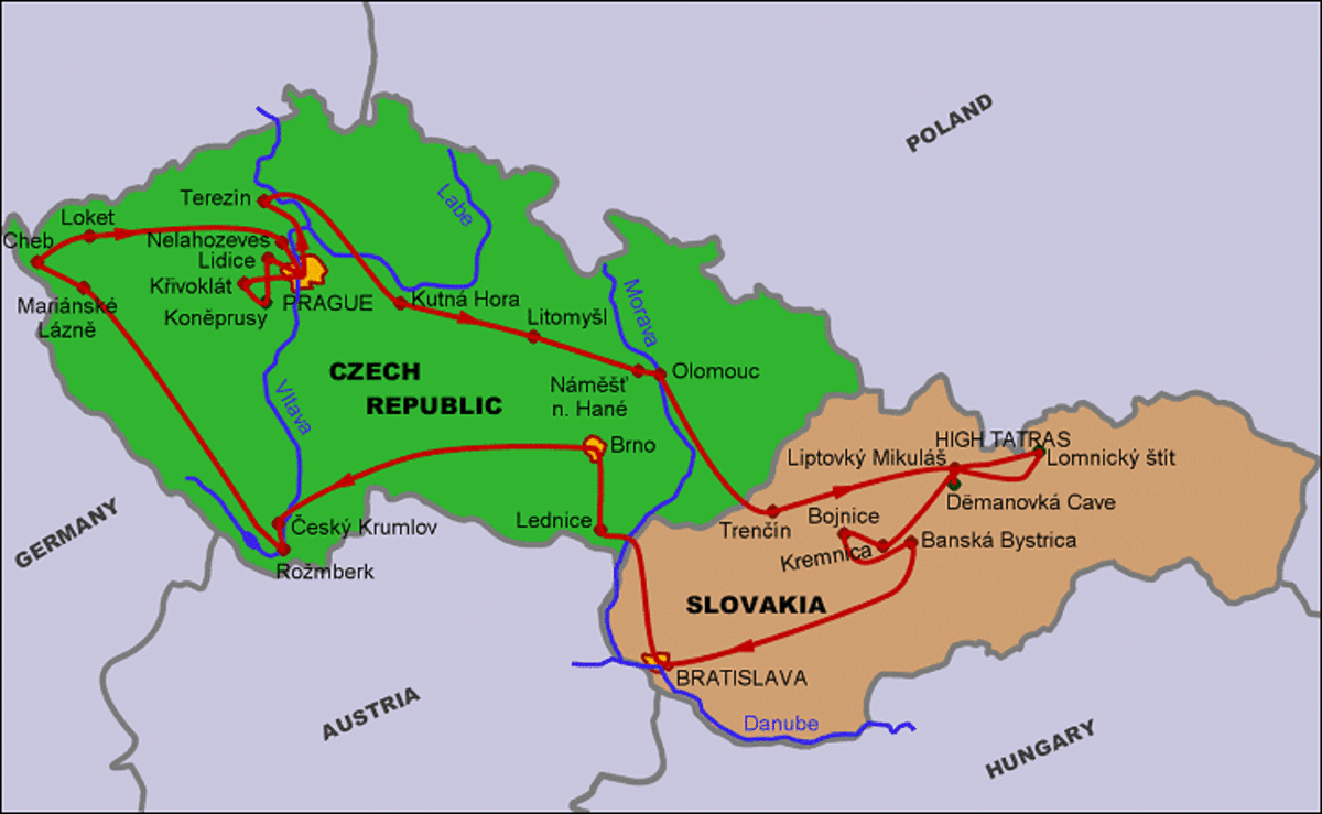PARTITION OF CZECH REPUBLIC AND SLOVAKIA IN 1993