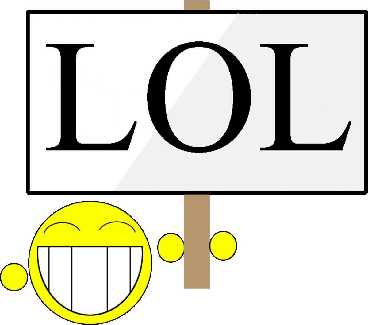 Symbolic language and the 'laugh out loud' acronym