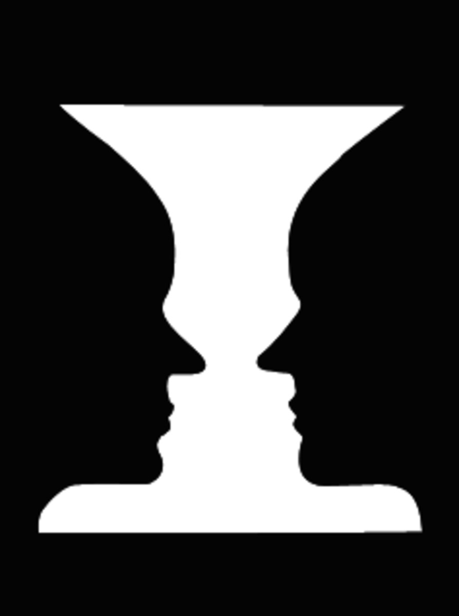 Two Faces Or A Vase Old Or Young Lady 10 Simple But Wonderful Optical 