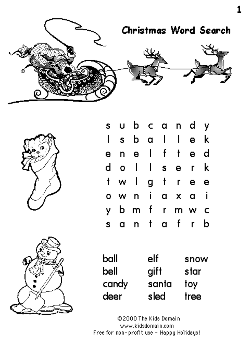 Fun Christmas Word Search - Have Some Fun this Season with Word Searches!