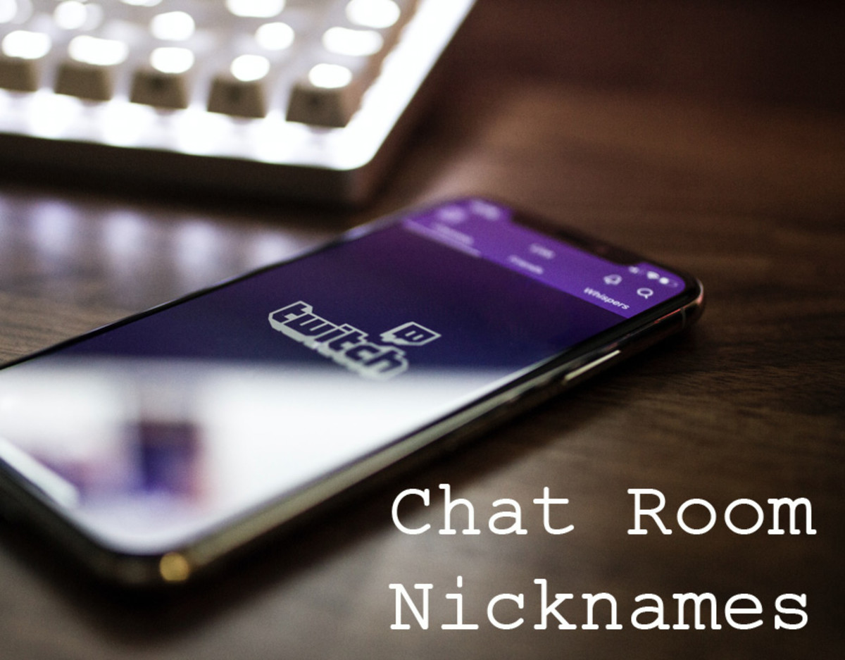 Chat room nicknames for the online world.