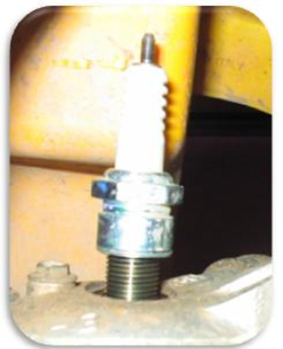 Figure 11 - Spark Plug in Engine