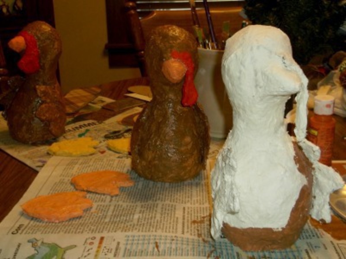 paper-mache-clay-turkey-craft