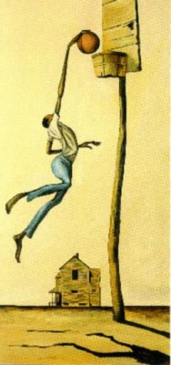 The Dunk! by Ernie Barnes
