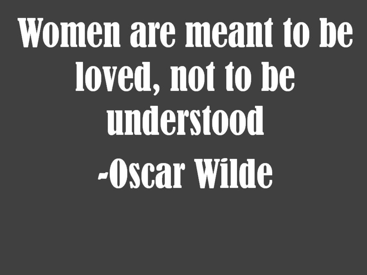Oscar Wilde Quote about loving women