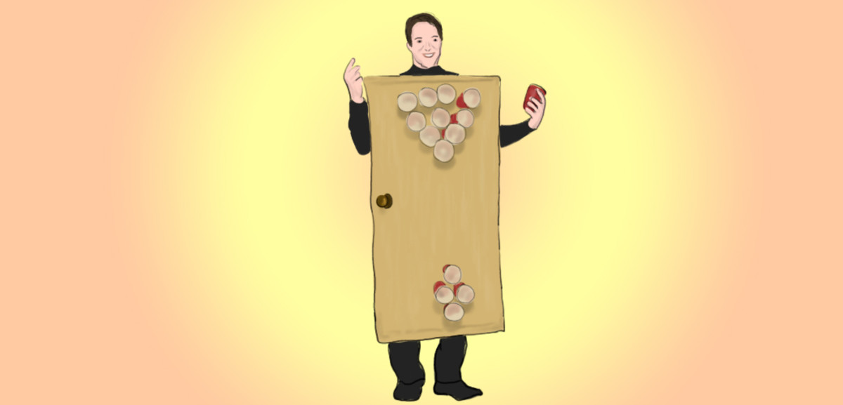 Fans truly dedicated to the craft of beer pong will appreciate this costume.