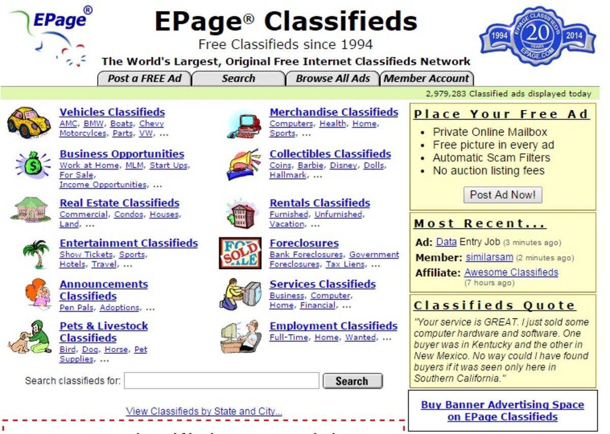 11 Sites Like Craigslist More Classified Ad Websites Hubpages