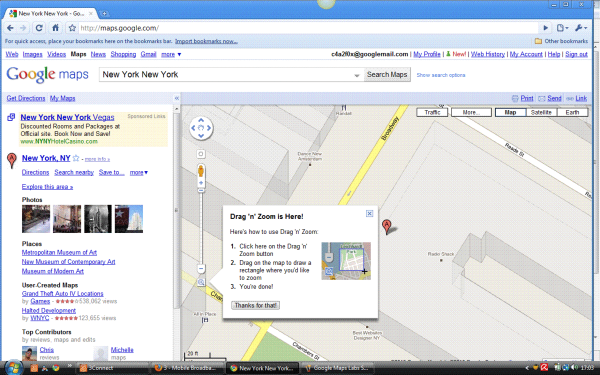 GoogleMaps Navigation: Drag & Zoom Screenshot