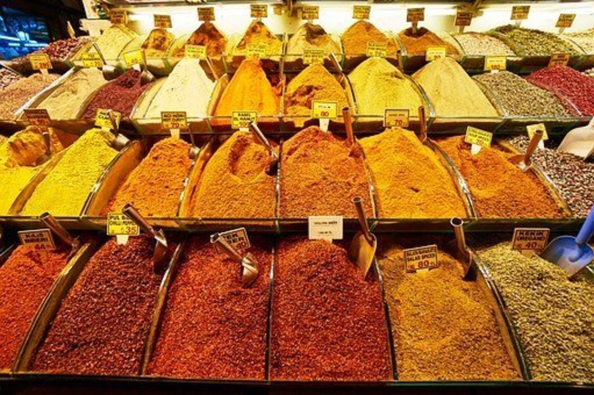 Free Pixabay image of colorful bulk spices