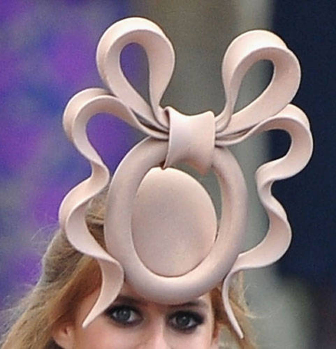 The now notorious Philip treacy hat worn by Princess Beatrice to the wedding of Wiliam and Kate