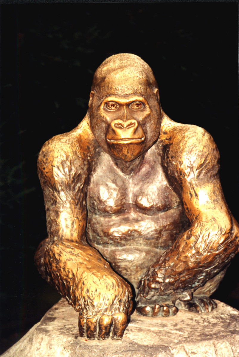 Bronze gorilla