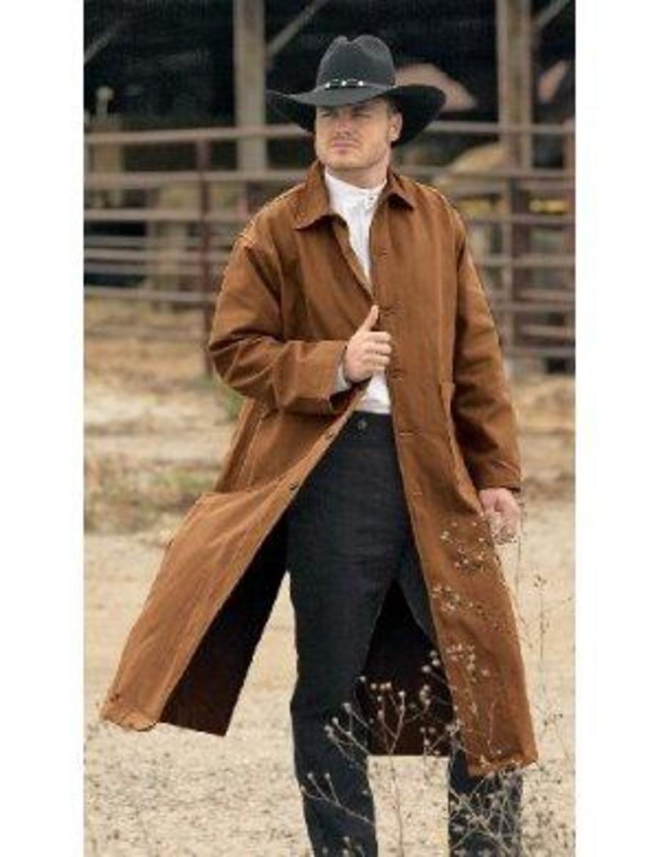 Duster Coat Mustard with contrasting Brown Collar