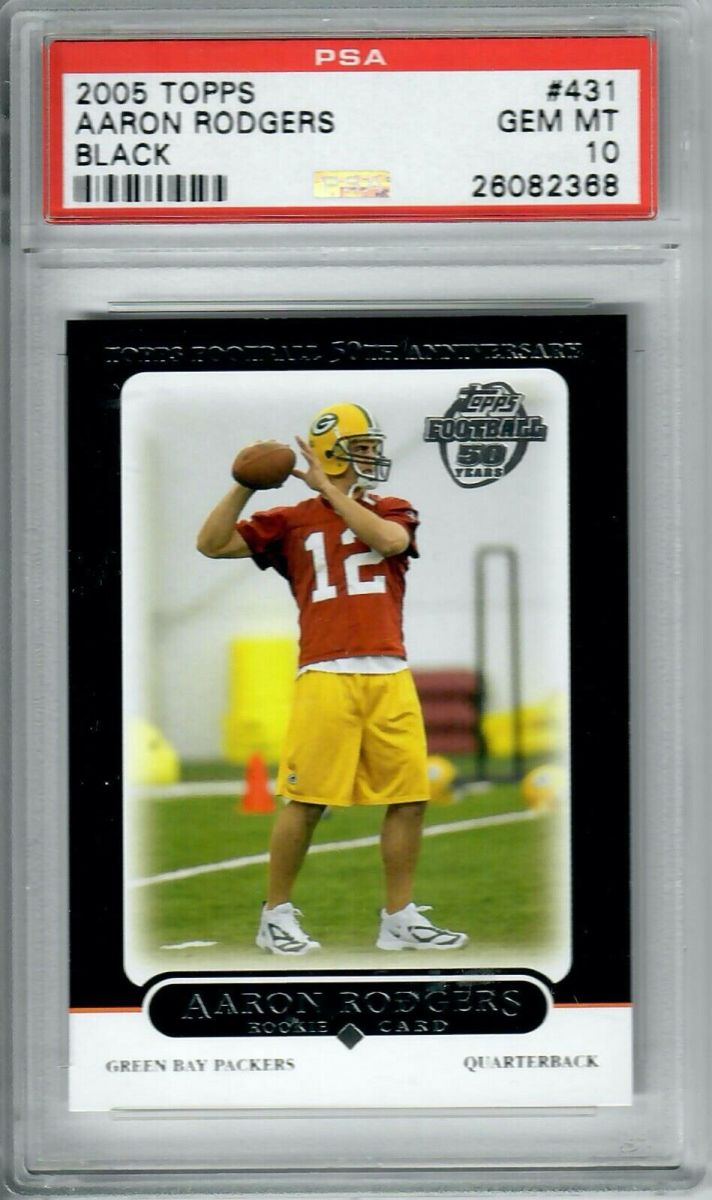 2005 Topps Aaron Rodgers Black Rookie Card