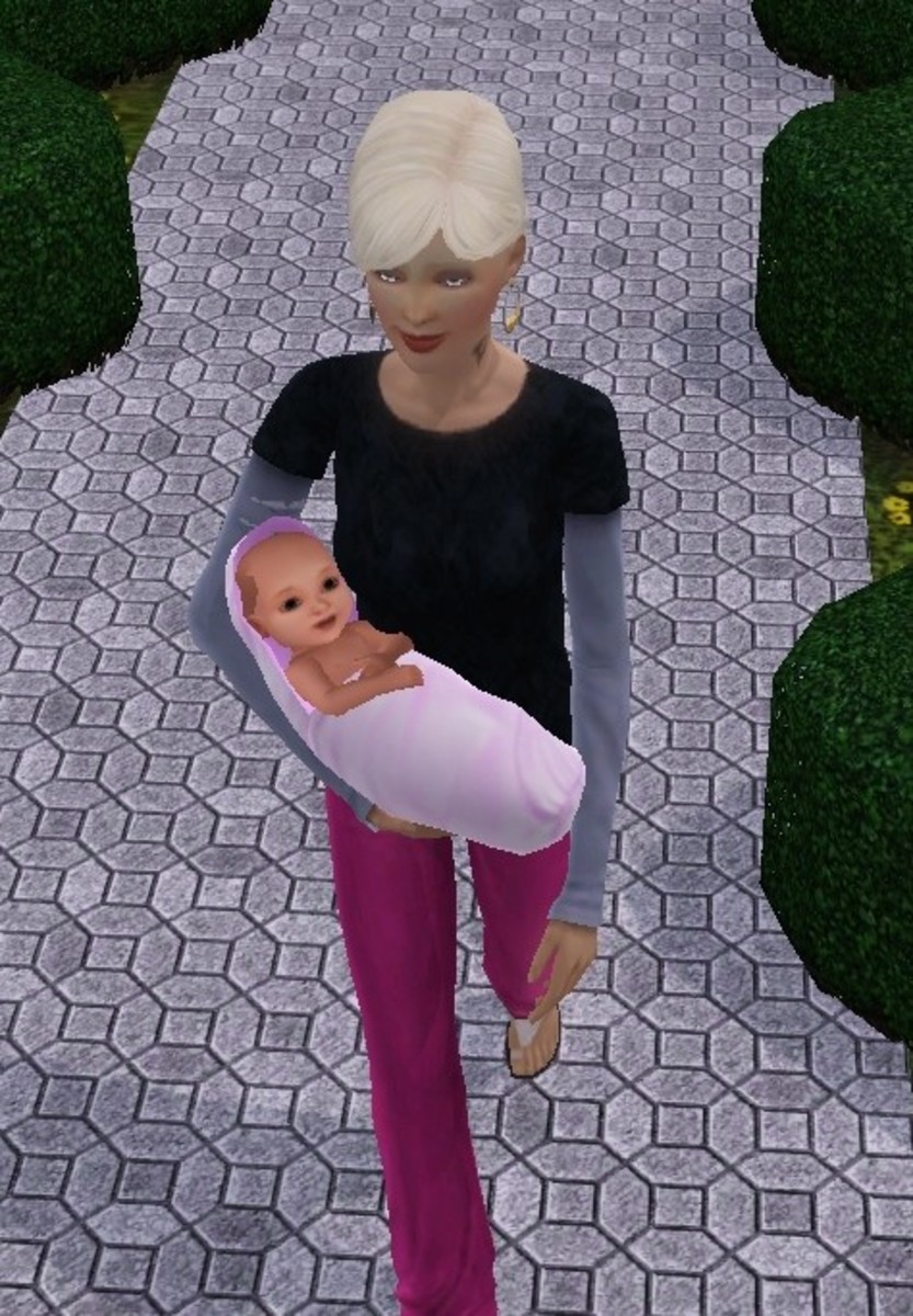 Vampire Baby Sims Look Like a Normal Sim Baby