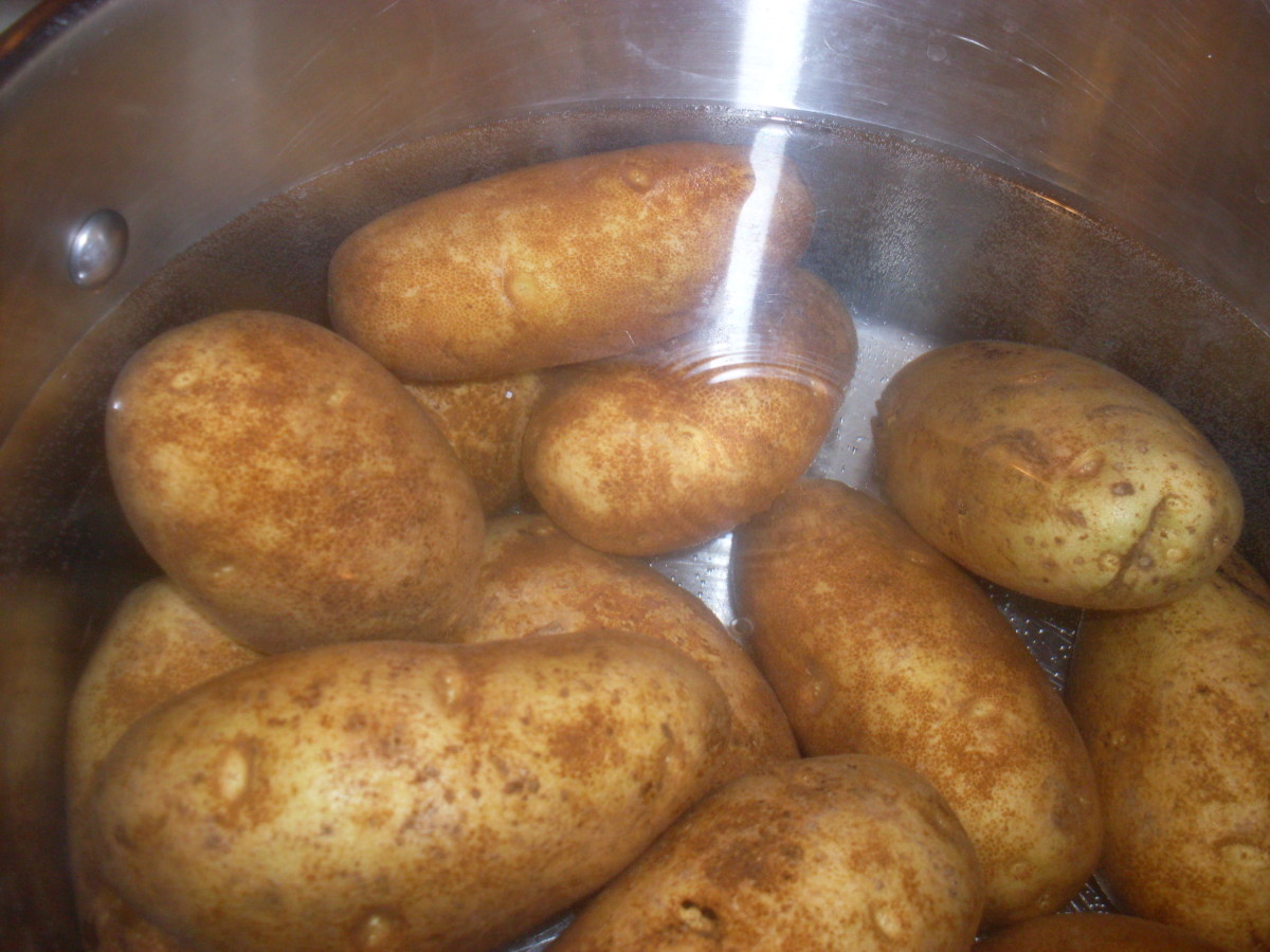 boiling potatoes 