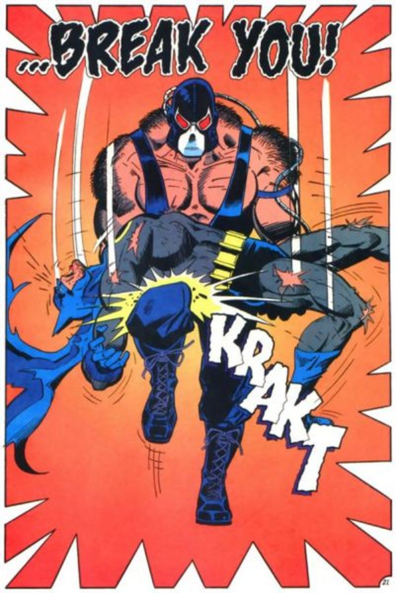Bane Breaks Batman's Back, in this Iconic Splash Page