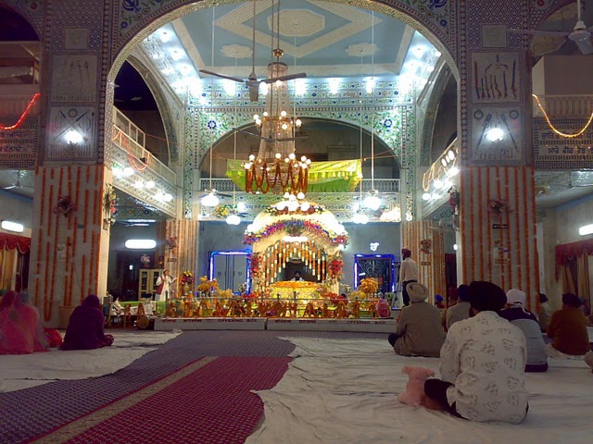 Inside Paonta Sahib Gurudwara