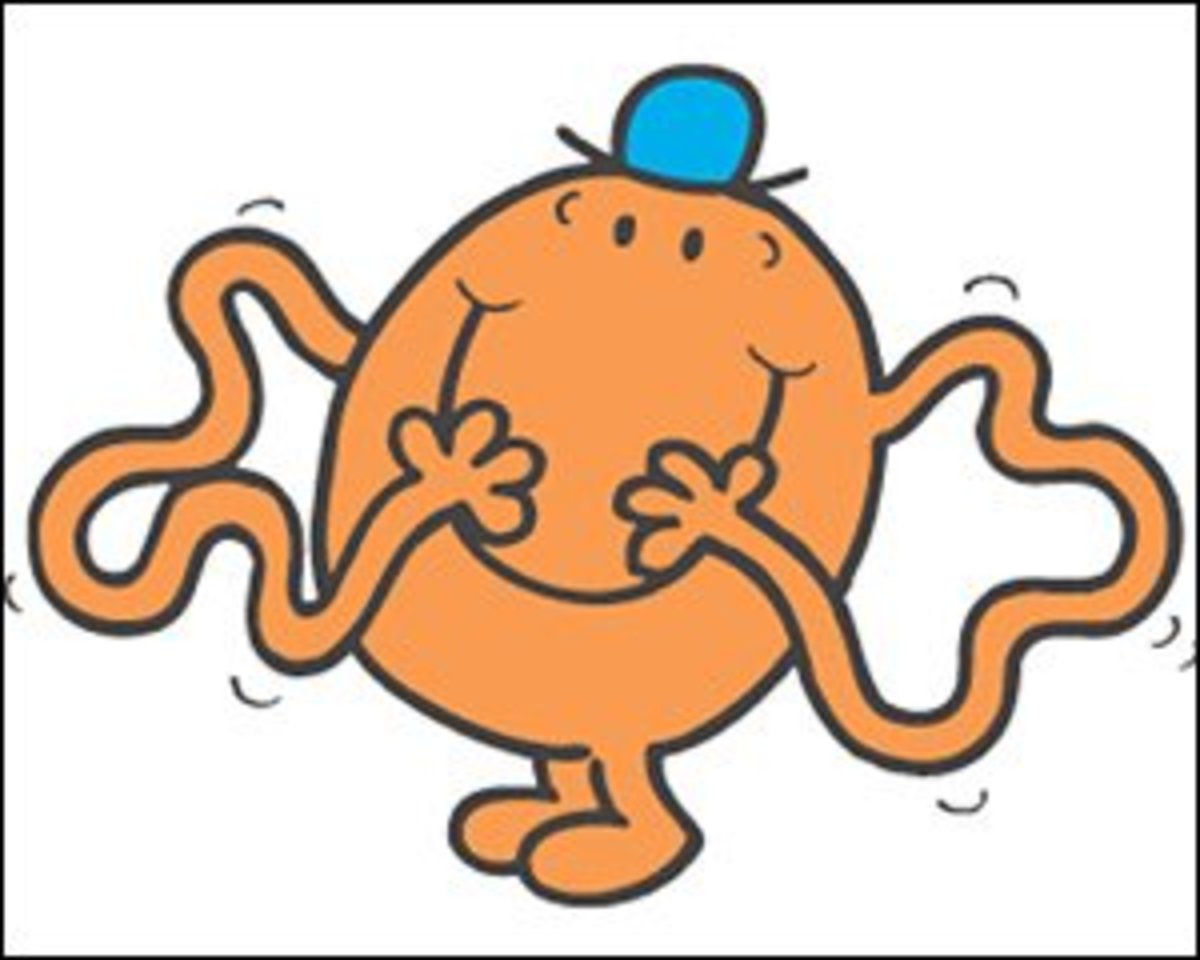 Mr. Tickle created by Roger Hargreaves.