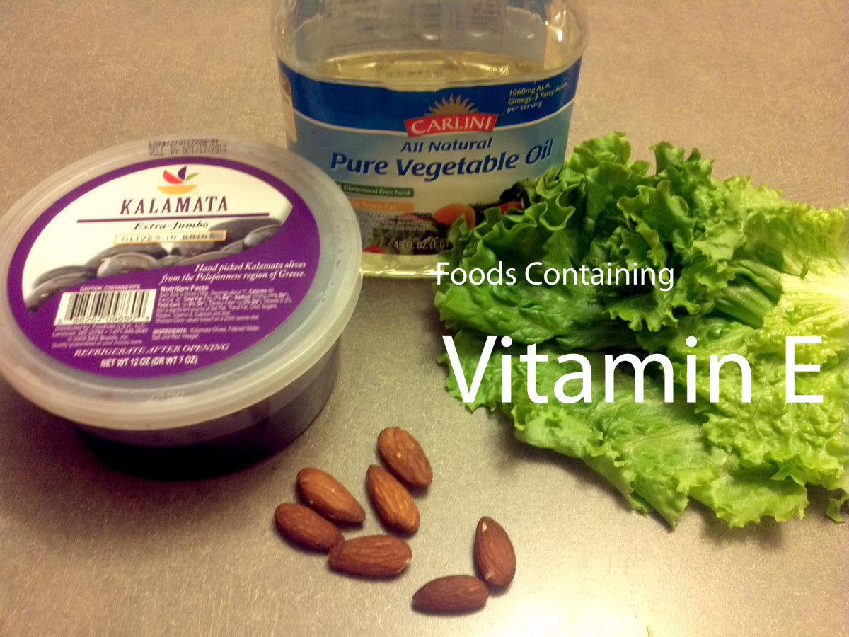 Some common foods containing Vitamin E