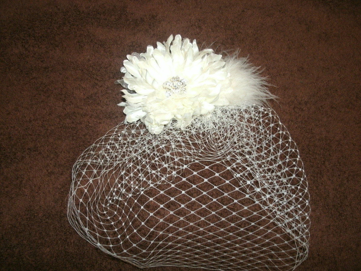 how-to-make-your-own-hair-fascinator-with-bird-cage-veil-for-your-wedding