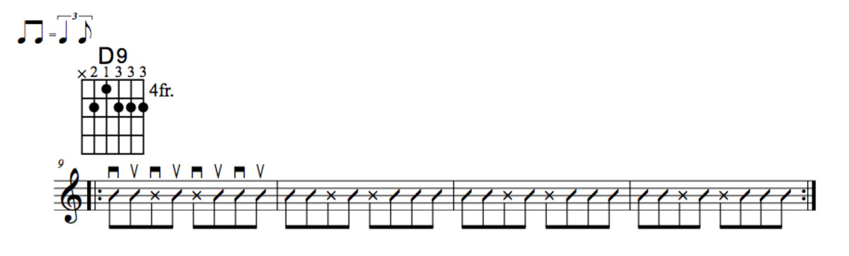 Blues Guitar Lessons • Rhythm Guitar Strum Patterns • Part One • Chords ...