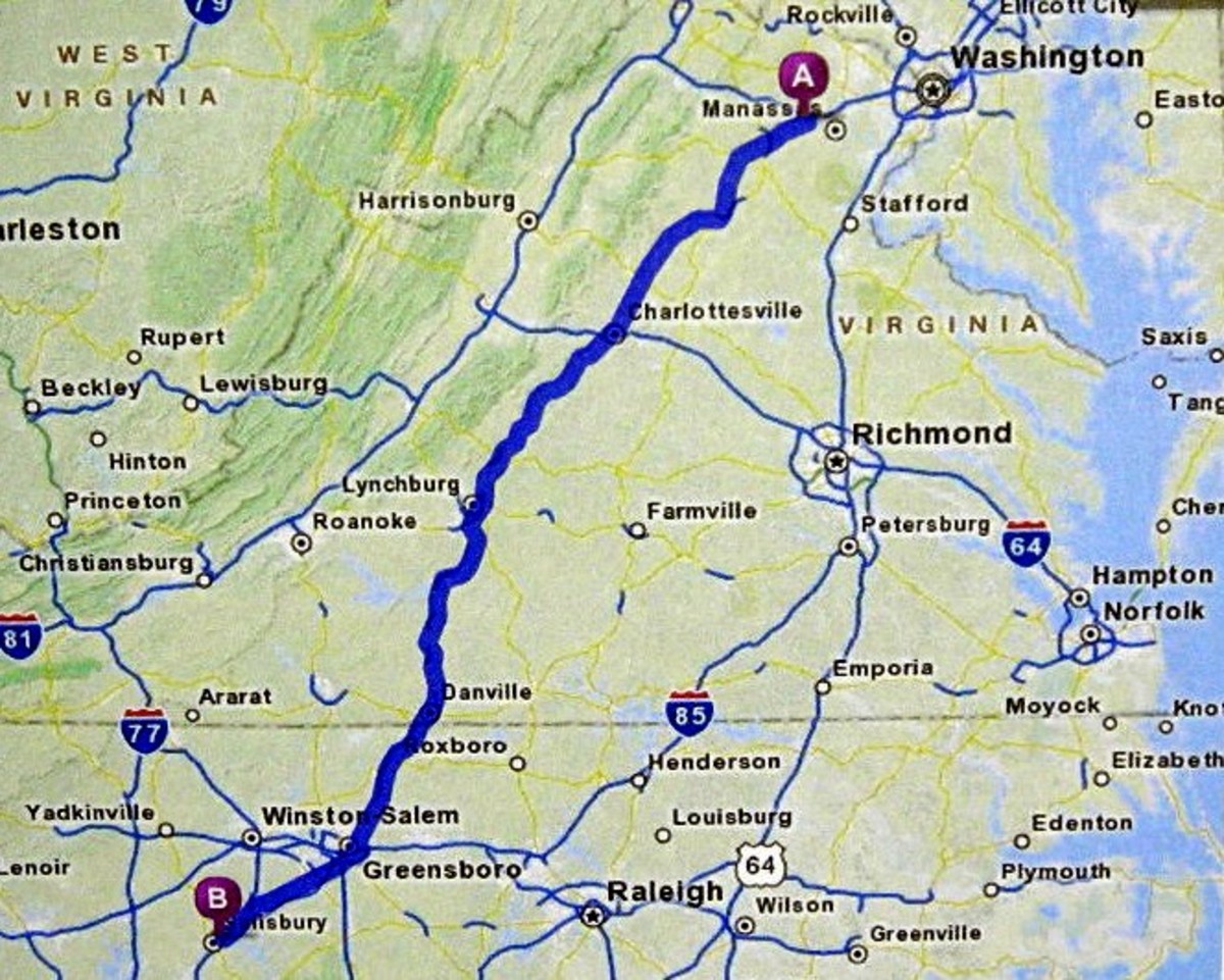 Rt. 29 Tour Through Virginia or Old 97 Rides Again