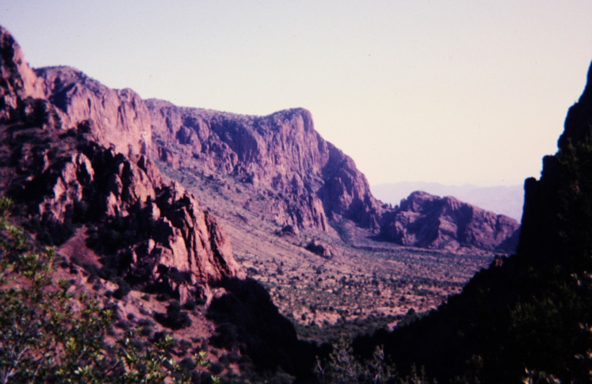 Chisos Mountains are entirely contained within Big Bend National Park.