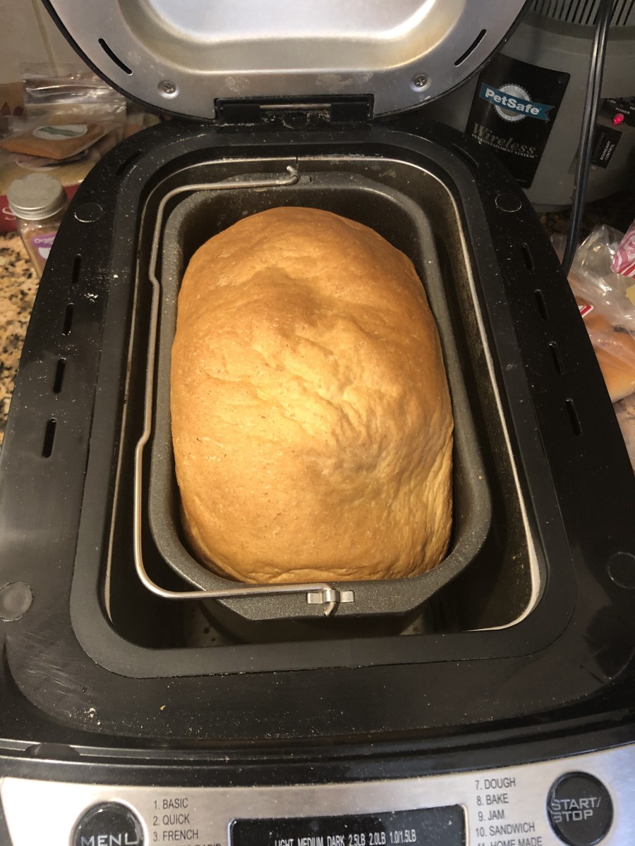 My most recent basic bread recipe loaf turned out like this. I was pretty pleased with the results.