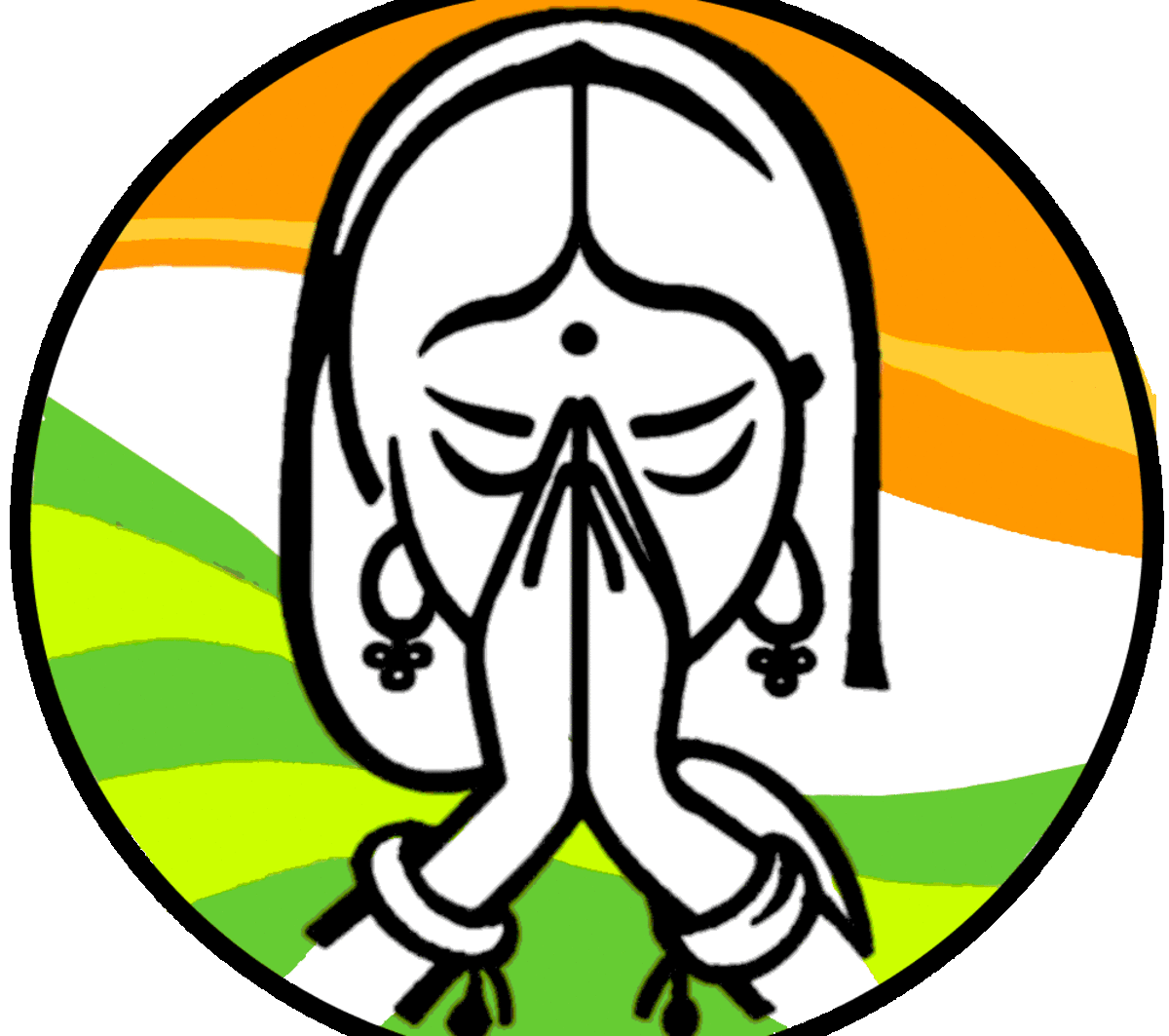 Namaste praying symbol