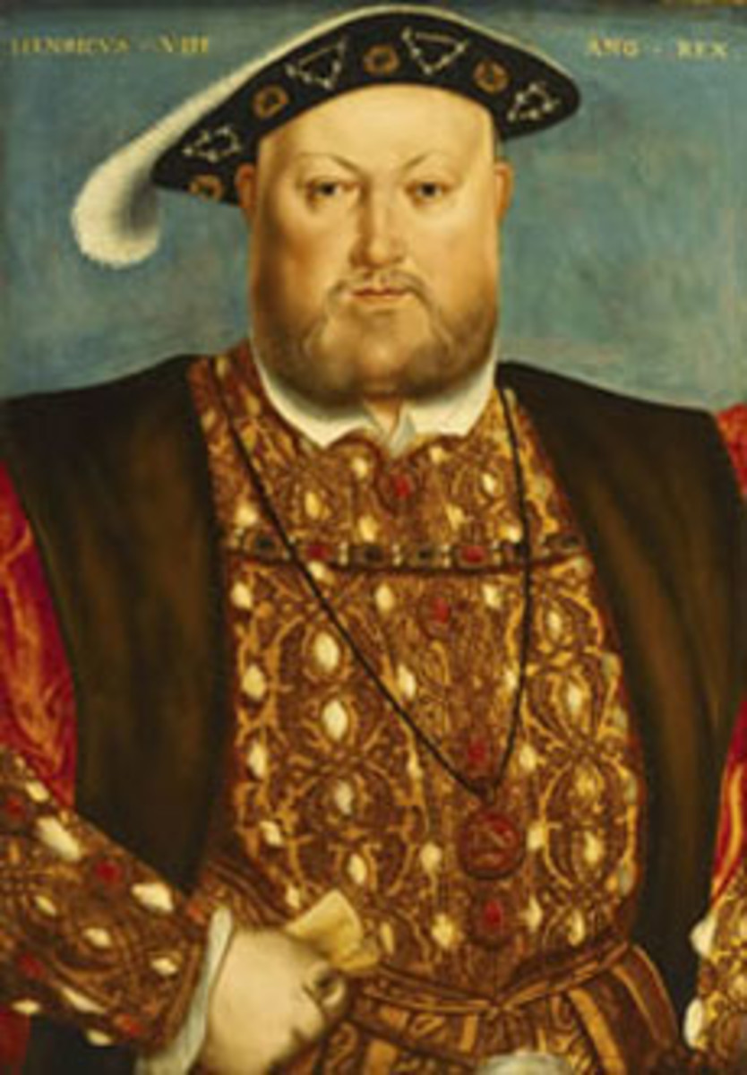 Portrait of Henry VIII in later years.