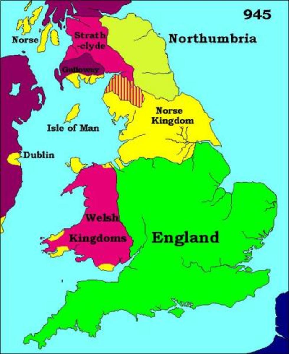 After Aethelstan died AD 939, his half-brother Eadmund held the kingship of a more fragmented England
